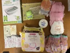 赤ちゃん 沐浴セット&オムツ類 まとめ売り