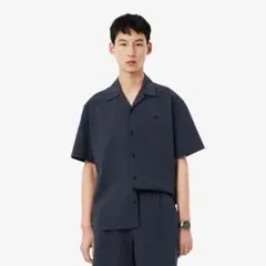 【新品・未開封品】LACOSTEシアサッカーオープンカラーシャツ　41のサムネイル