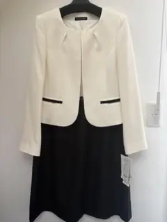 新品未使用 ノーカラーJKアンサンブル 13AR 入学式 春