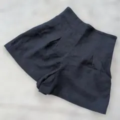 ★b4112 JILLSTUART【0】ショートパンツ ネイビー 日本製