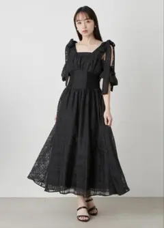 スナイデル　ワンピース　リボンショルダー　snidel 美品　綺麗　おしゃれ