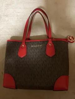 MICHAEL KORS トートバッグ ブラウン/レッド