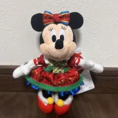 ディズニー　クリスマス　2025　ミニー　ぬいぐるみバッジ