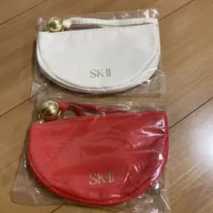 SK-II コスメポーチ2個セット ホワイト・レッド
