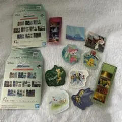 Disney 一番くじ G賞 クリアブックマーク＆ステッカーセット