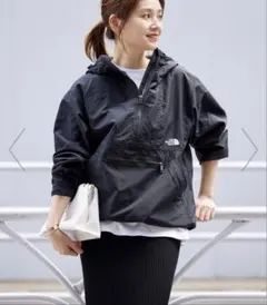 【ザノースフェイス】コンパクトアノラックジャケット　ブラック　M