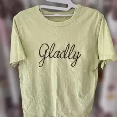 ロゴプリント 半袖Tシャツ ライトグリーン