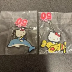 ハローキティ 50TH ANNIVERSARYラバーキーホルダーコレクション