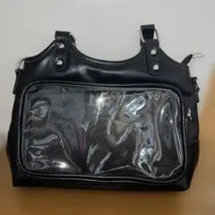 痛バッグ ブラック 黒 トートバッグ