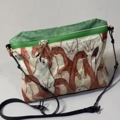 A3-FRAMEチャンファーサコッシュオコジョ＆ライチョウばっかGRAPHICA