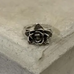 ヴィンテージリング　vintage ring 14号　【花・バラ・ローズ】