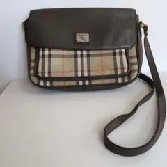 Burberry ヴィンテージ　ショルダーバッグ　ホースロゴ　ノバチェック