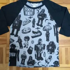 【希少USA産❗❗】D.Brasil ロボットデザイン 七分丈 Sサイズ