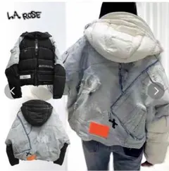 完売品！人気の黒！ダウンジャケット レディース アウター ブラック　¥33999