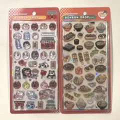 【正規品】ボンボンドロップシール 和柄 2枚セット 東京観光 日本食
