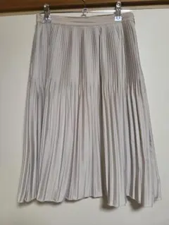 COMME CA ISM プリーツスカート ベージュ