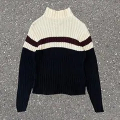オールドギャップ L相当 リブ編み バイカラー ボーダー 90s 00s ニット