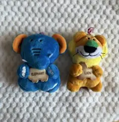 たべっ子どうぶつ ぬいぐるみ キーホルダー ぞう ライオン