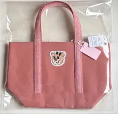 FEILER オールドテディ ワッペントートバッグ ピンク 小サイズ