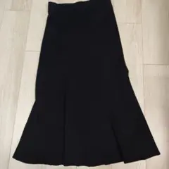 GU 黒 フレアロングスカート