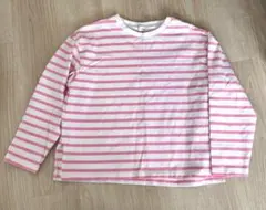 LOWRYSFARM ローリーズファーム ボーダーカットソー ピンク 150