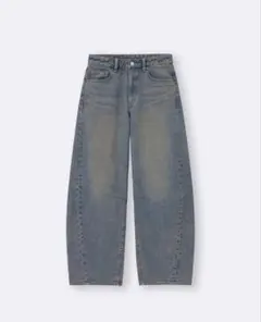 GU バレルレッグジーンズL 丈短め