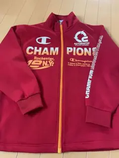 レトロ希少Champion フルジップジャケット 150cm~ レッド