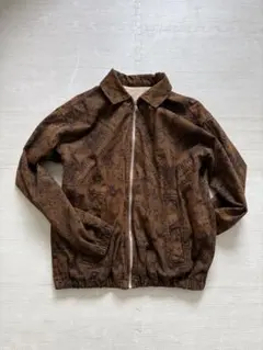 ザラ　Zara 総柄 ブラウン ブルゾン ジップアップのサムネイル