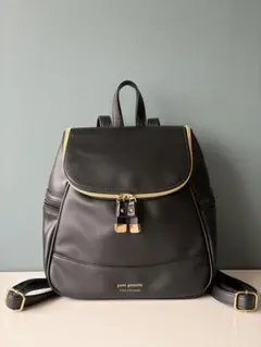 【美品】ポンポネットジュニア リュック 黒 ブラックのサムネイル