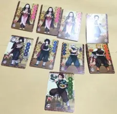 鬼滅の刃 すき家 カード セット　煉獄　義勇　天元　炭治郎　しのぶ　禰豆子