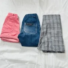 子供服ズボン、スカート120cm 3点セット 洗い替えに◎