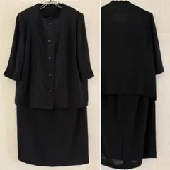 レディースブラックフォーマル★礼服／喪服★夏用／17号（4L）