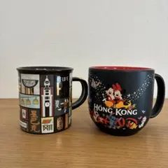 香港Starbucks マグカップ 香港ディズニー マグカップ 2個セット