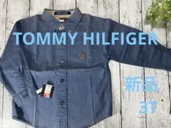 新品⭐️訳　TOMMY HILFIGER オープンシャツ　3T★kto383