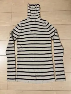 UNIQLO☆エクストラファインメリノリブタートルネックセーター☆L☆白