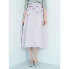 earth music&ecology ハイウエストタックフレアースカート