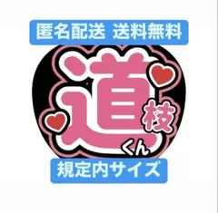 道枝駿佑 うちわ文字