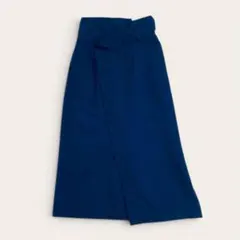 ナノユニバース ロングスカート ネイビー 春夏 きれいめ