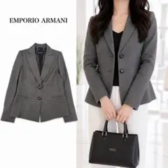 T882 新品未使用 2XL アルマーニ カシミヤ イタリア JKT レディースのサムネイル
