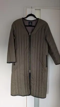 nano universe カーキ キルティングコート