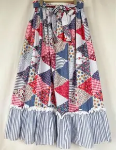 70s 70年代 vintage パッチワーク スカート スウェード 古着 70s パッチワーク スカート vintage ヴィンテージ 古着