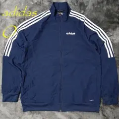 adidas　アディダス　ジップアップ　ナイロンジャケット　ネイビー　 2207