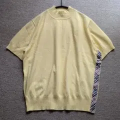 バーバリー ロンドン ハイネック ノバチェック サマー ニット カットソー 15