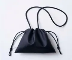 本日特価 THREE ドローストリング スムースポーチバッグ アップルレザー