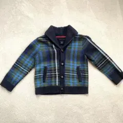 TOMMY HILFIGER チェック柄カーディガン 2T