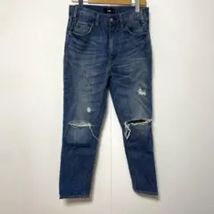 HARE ハレ ダメージ加工 インディゴデニム S