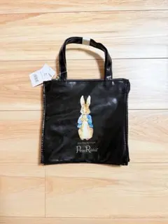 ピーターラビット　トートバッグ　ブラック　タグ付き
