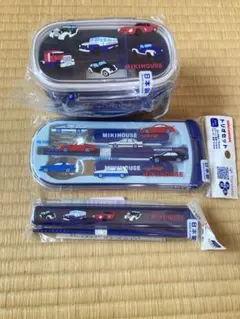 ミキハウス 弁当箱 トリオセット 箸セット 3点セットのサムネイル