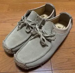 美品】Clarks クラークス ワラビー ナタリー UK9G ベージュ - メルカリ