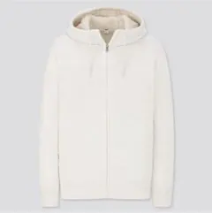 UNIQLO ユニクロ ボアスウェットフルジップパーカ LIGHT GRAY